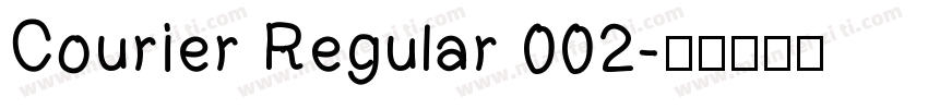 Courier Regular 002字体转换